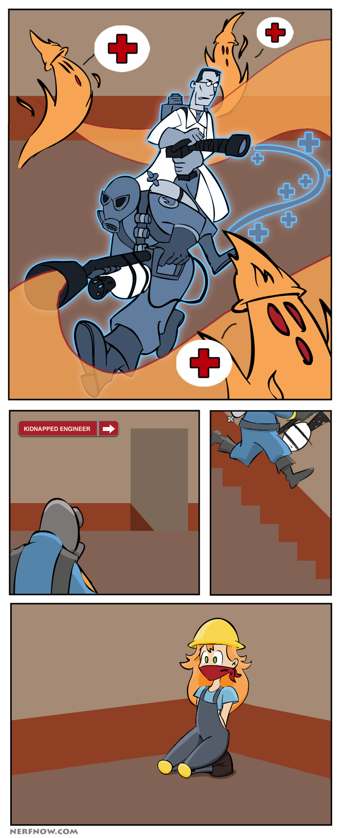 Pyro angry, Pyro burns