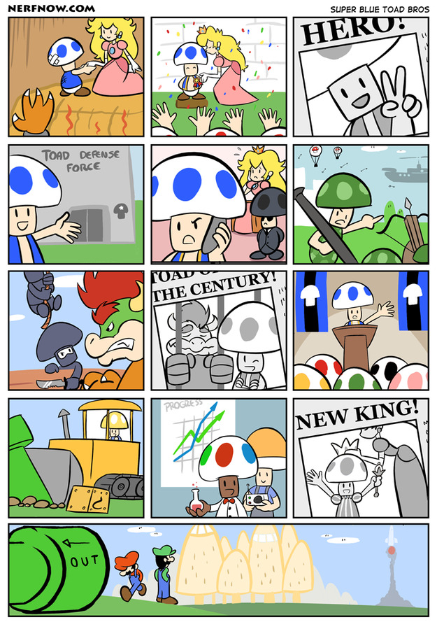 Super Blue Toad Bros