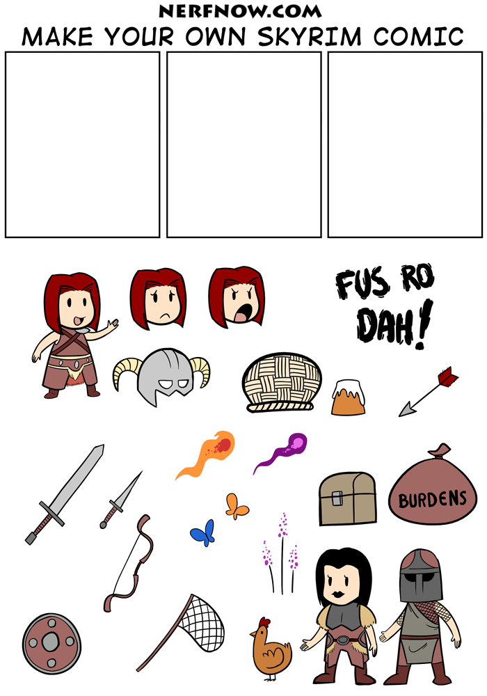 Make Your Own Skyrim Comic